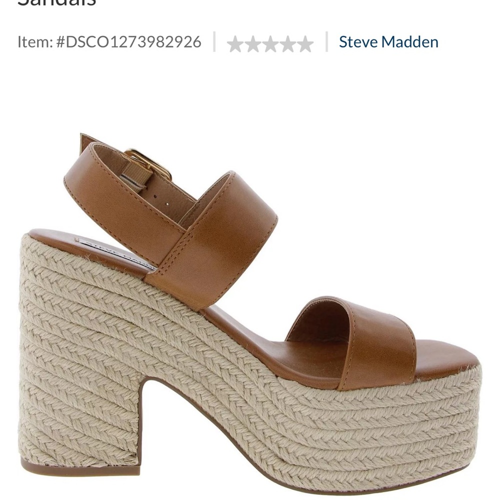Steve Madden Tan Platform Sandals